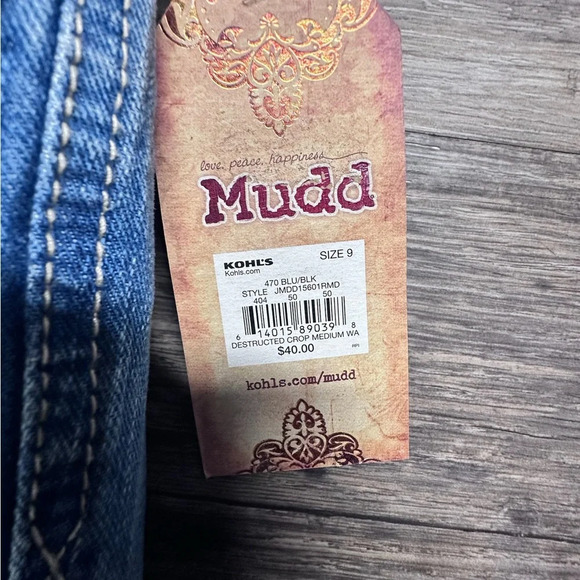 Mudd Blue Straight Leg Distressed Jeans - Picture 9 of 9